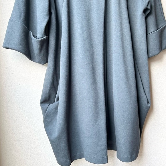 COMFY USA $155 Shawl Collar Draped Pleated Stretch Cuffed Jacket Top Green Sz XS - Picture 7 of 14